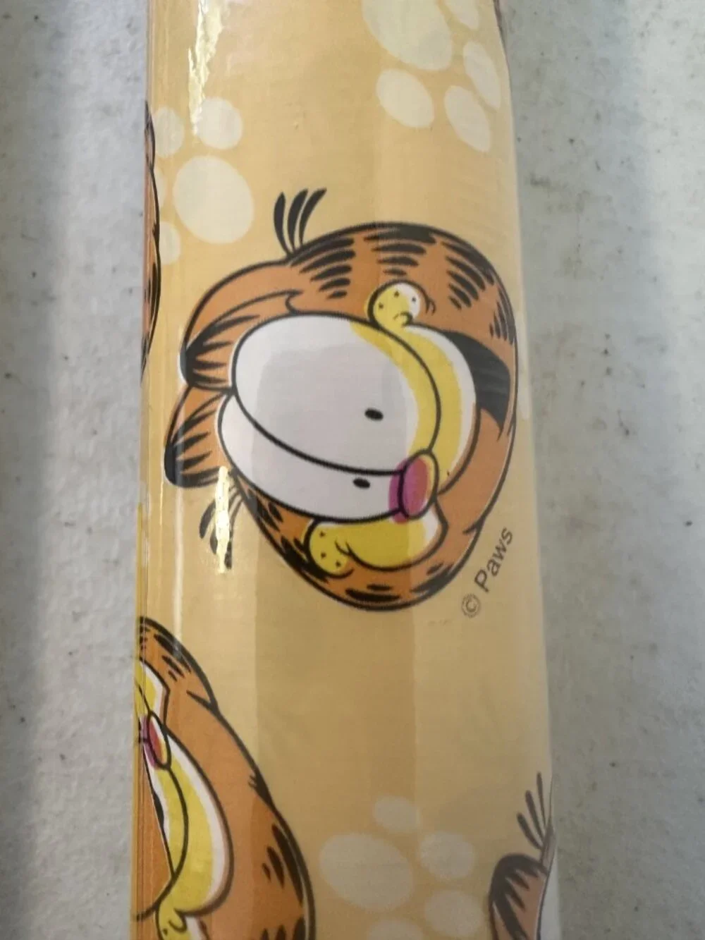 Garfield Cat NEW NOS contact shelf sticky paper VTG Magic Cover 2 yds x 18